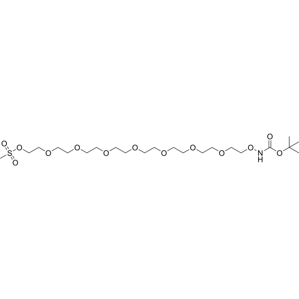 t-Boc-Aminooxy-PEG8-Ms